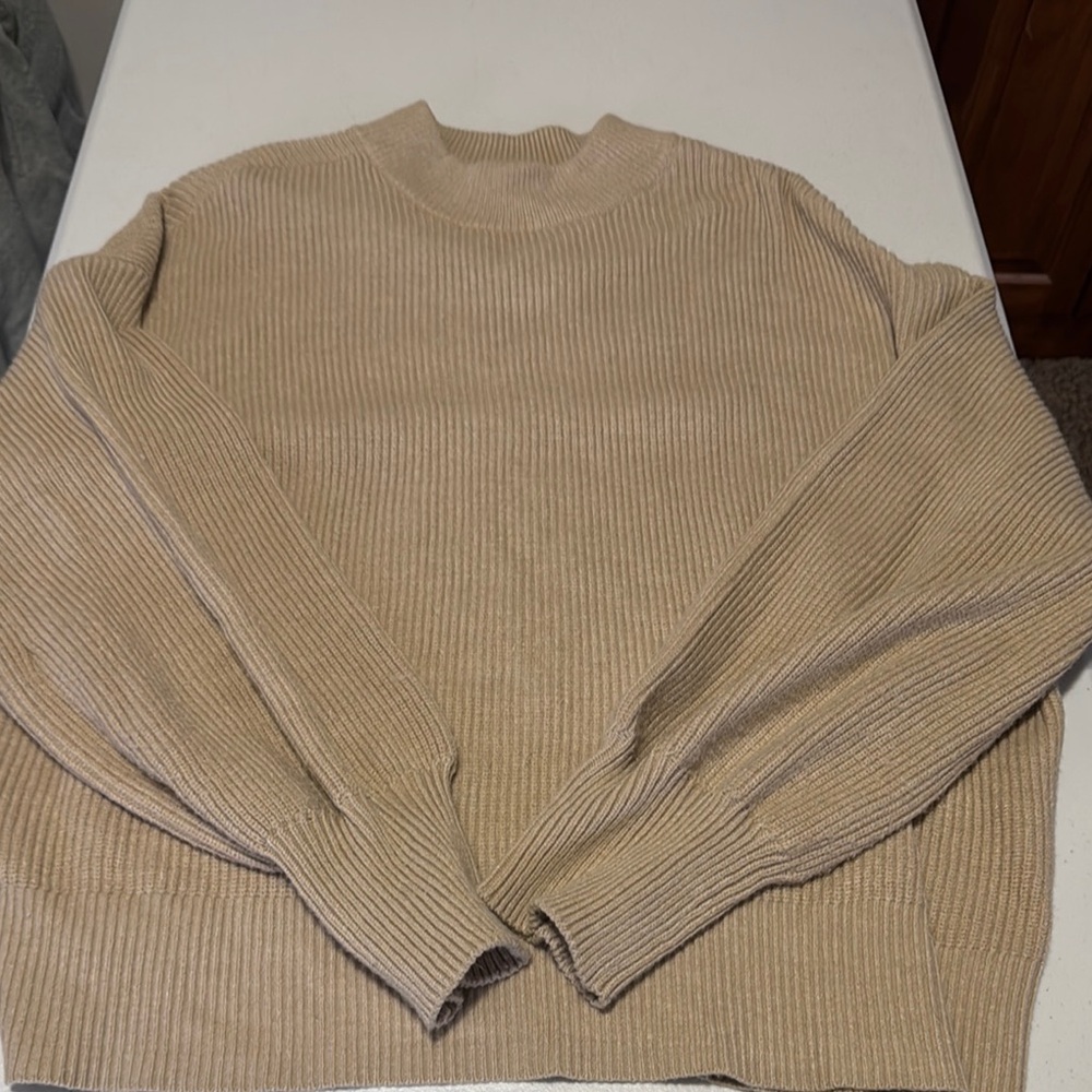 Womens Tan Sweater